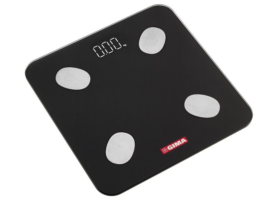 GIMAFIT BODY FAT SCALE WITH BLUETOOTH - BLACK