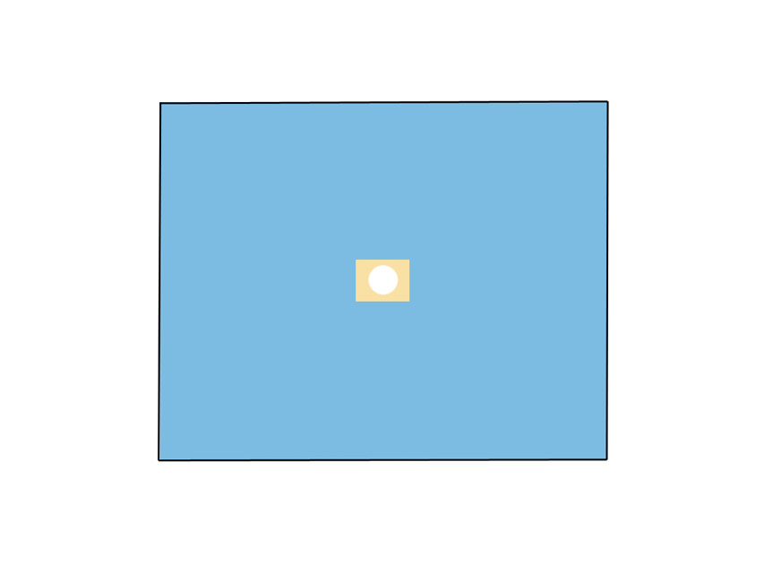 NON WOVEN BI-LAYER DRAPE 120X150 CM WITH HOLE DIAM.10 CM