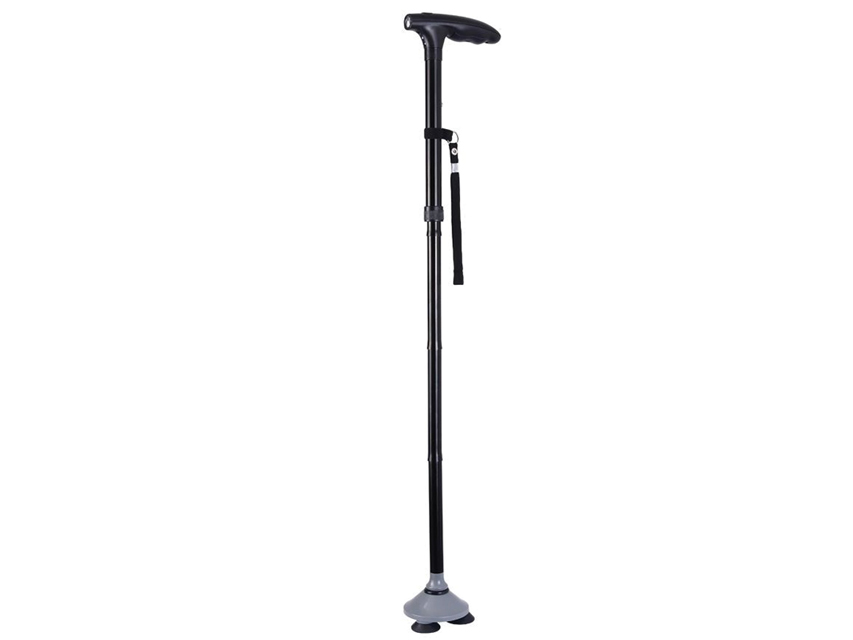 TRUSTY CANE WITH LED LIGHTS - BLACK