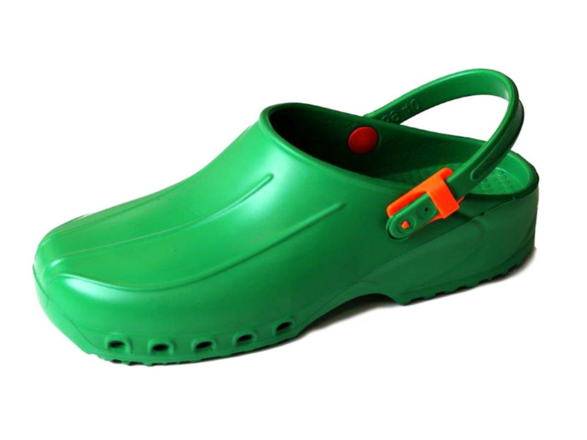 ULTRA LIGHT CLOGS WITH STRAPS - 38 - GREEN