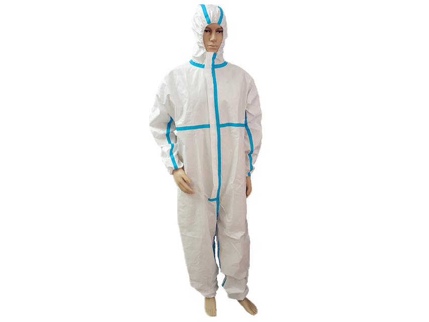 TAPED SEAM INSULATION COVERALL - TYPE 4B-5B-6B - XL - DISPOSABLE