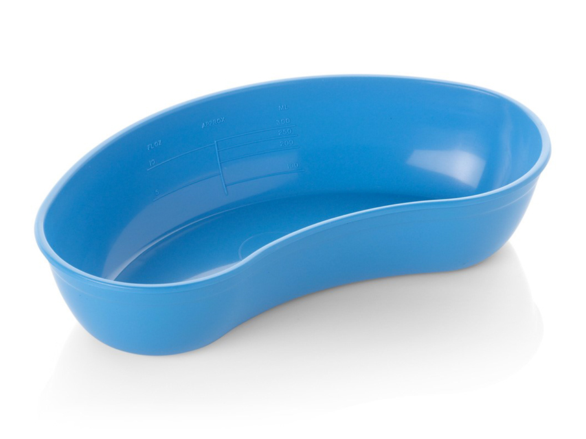 NIERVEIDA ŠĀLĪTE, ZILA, 200X45 MM - PLASTMASAS - GRADUĒTA 500 ML, N1 (MIN.10 GB.)