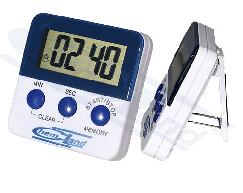 TAIMERA DIAPAZONS NO 23H 59MIN LĪDZ 1 SEKUNDEI, AR TERMOMETRA FUNKCIJU