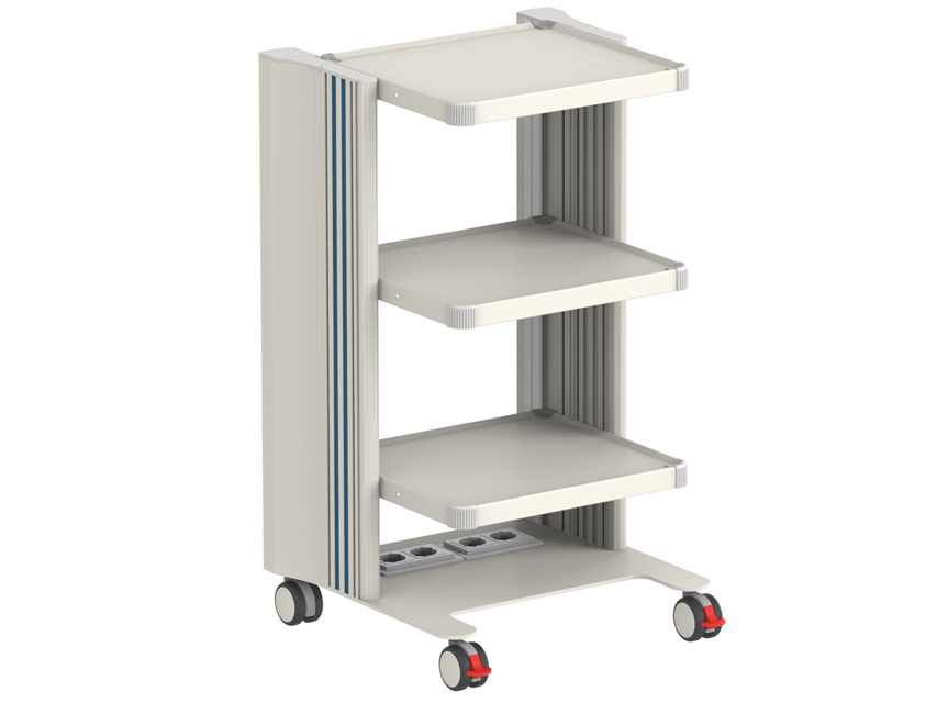 EASY POWER CART - 3 plaukti 40x36 cm + pamatne N1