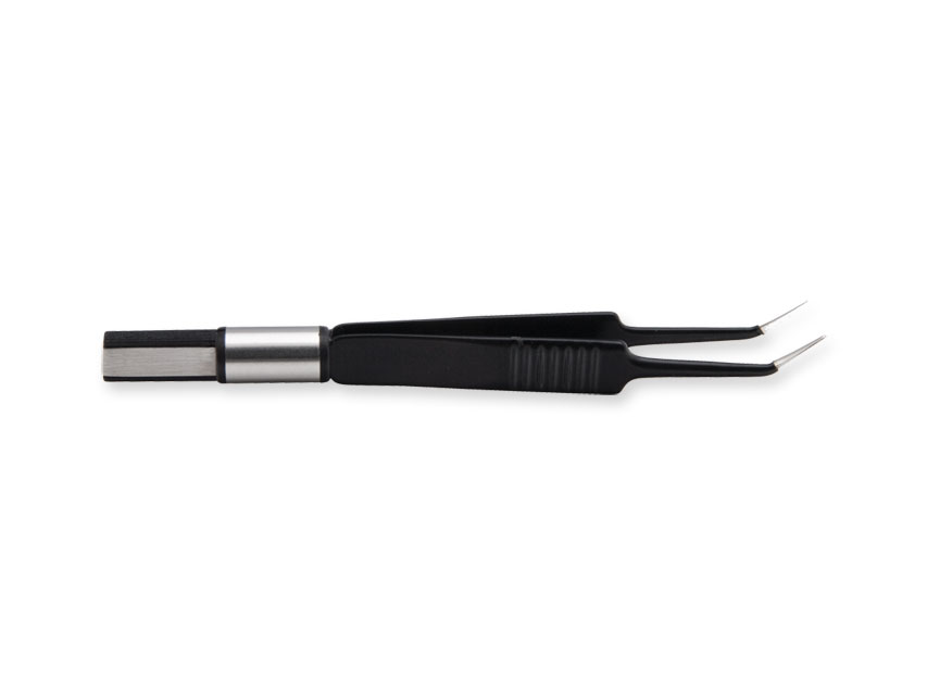 eu non-stick jeweller forceps 11.5 cm - angled 0.7 mm point-1