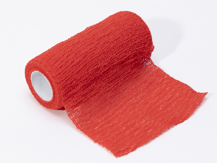 Pašlīpoša saite, sarkana 4 m x 8 cm N10