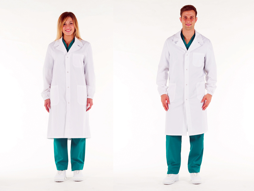 Balts halāts.Unisex.Izmērs 54