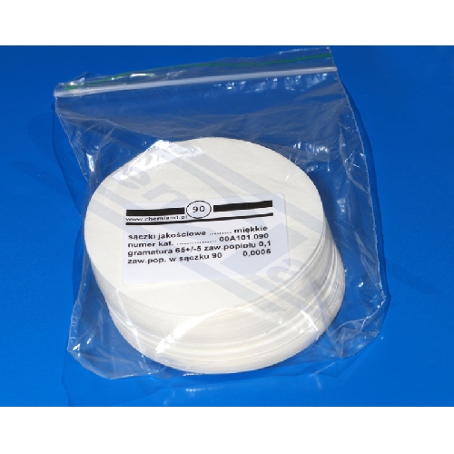 Filtrpapīrs apaļš 110 mm diam. mīksts 80 g/m² N100 1 iepak.