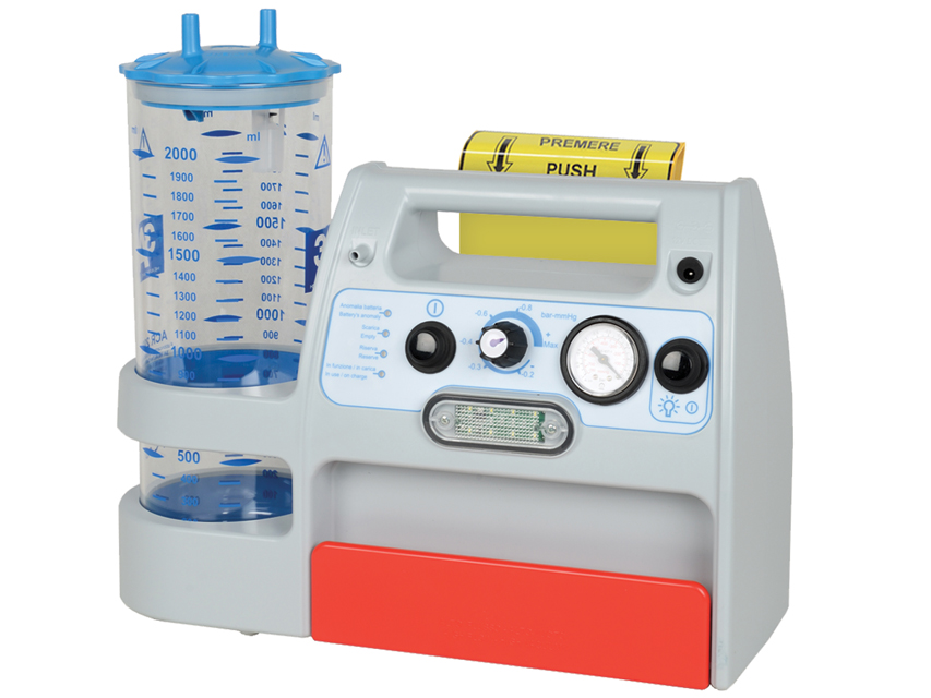 Pārnēsājams mini aspirators 2l ar ātrās palīdzības kronšteinu