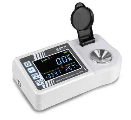 Desktop refractometer, Digital, Basic measurements for Brix and refractive index, Total reflection, 0 °C – 40 °C, IP43, 180×100×55 mm,