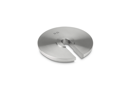 Slot weight (Type B), stainless steel fine turned, 10 N, 4045761366787,