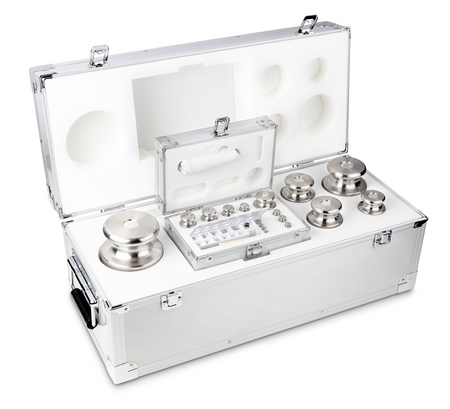 F2, Knob, stainless steel fine turned, 1 mg - 10 kg, in aluminium case, 610×260×235 mm, 4045761224490,