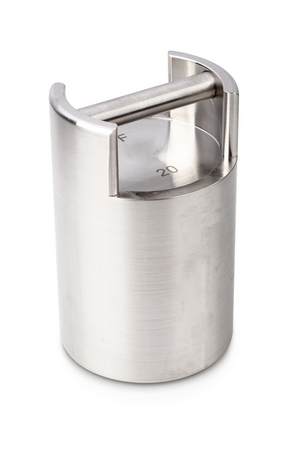 F2, Check weight, stainless steel fine turned, 20 kg, 300 mg, 4045761006621,