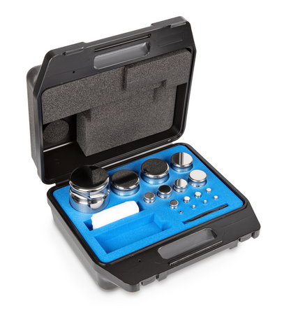 E2, Compact form, 16, stainless steel polished, 1 g - 5 kg, in plastic case, 350×320×180 mm, 4045761117044,