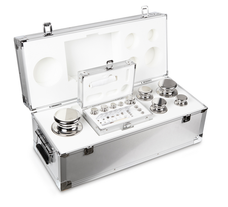 F1, Knob, stainless steel polished, 1 mg - 10 kg, in aluminium case, 610×260×235 mm, 4045761223752,