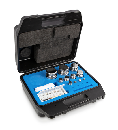 F1, Knob, 27, stainless steel polished, 1 mg - 2 kg, in plastic case, 350×320×180 mm, 4045761080706,