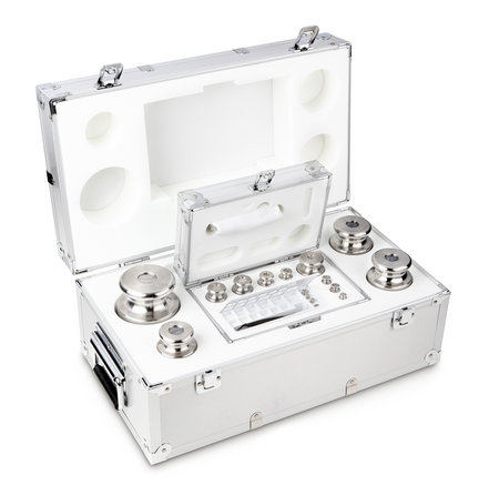 M1, Knob, 16, stainless steel fine turned, 1 g - 5 kg, in aluminium case, 460×260×200 mm, 4045761224827,