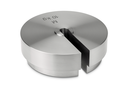 M1, Slot weight (Type B), stainless steel fine turned, 10 kg, 500 mg, 4045761366879,