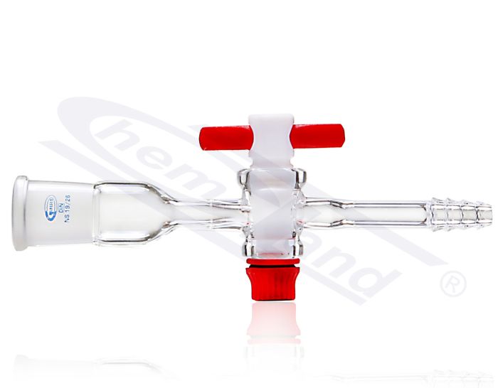 aizbīdnis - ligzda 19/26 aizbīdnis PTFE savienojums taisns GLASSCO