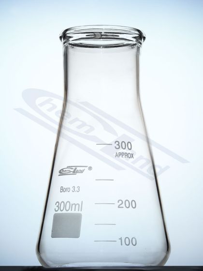 konusveida kolba ar platu kakliņu 00100 ml CHEMLAND