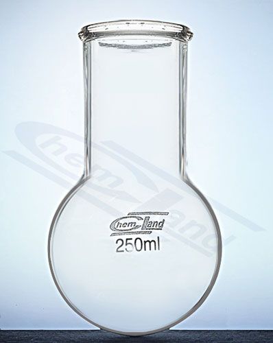 kolba ar apaļu dibenu un platu kaklu 00100ml