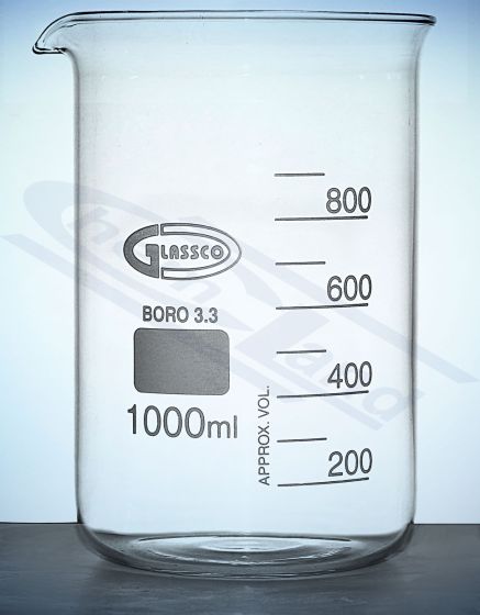 glāze augstas formas 00250 ml borosilikāta stikls GLASSCO DIN 12331, ISO 3819