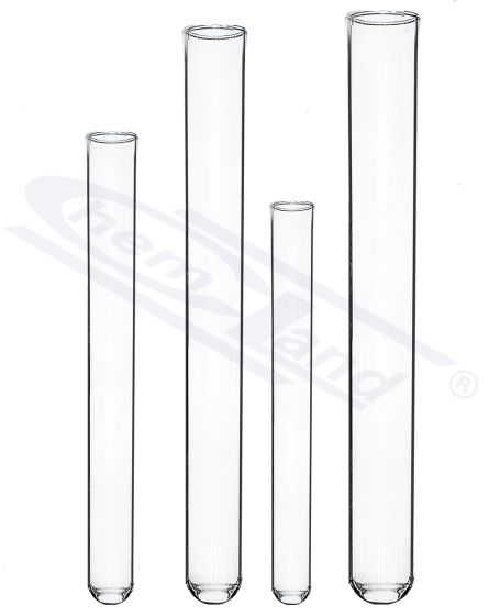 Bakterioloģiskā mēģene ar apaļo dibenu Boro 5.1, tilpums 09,0 ml, 13 x 100 mm, GLASSCO