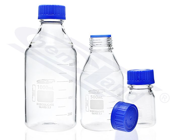 Pudele ar skrūvējamu vāciņu BORO 3.3 GL32, 00050ml CHEMLAND NEW LINE