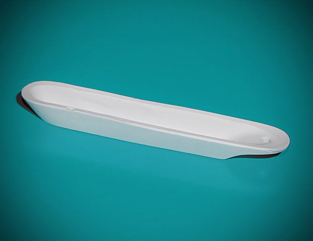 sadegšanas laivas porcelāns 086 x 13 x 08