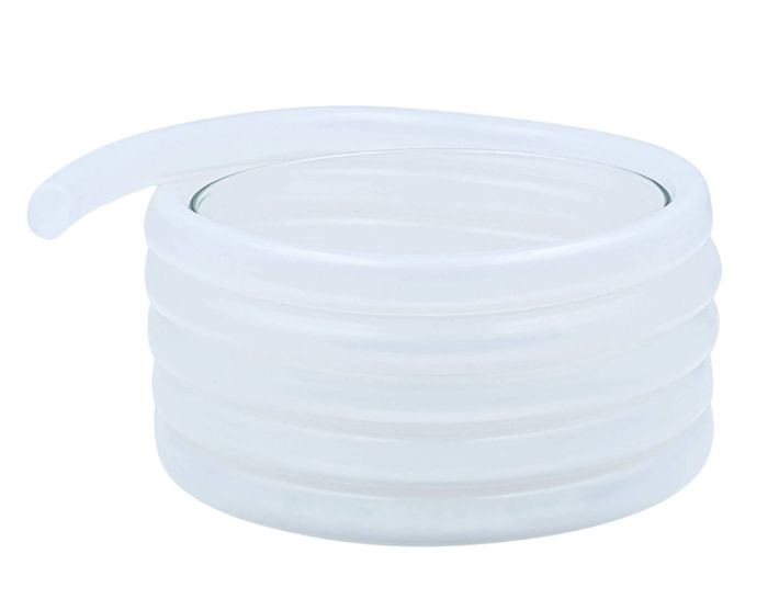 caurules PTFE balta iekšējais diametrs. 0,8 ārējais diametrs. 1,3