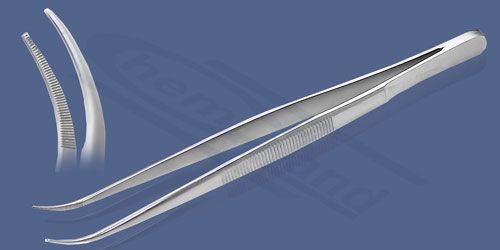 Pārsienamās knaibles asas, izliektas no tērauda 18-8 garums 180 mm