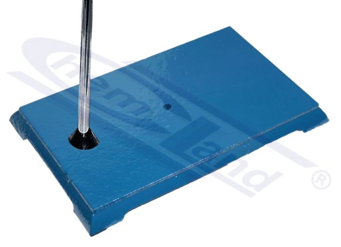 statīva pamatne 200x140 čuguns ar stieni 10x600