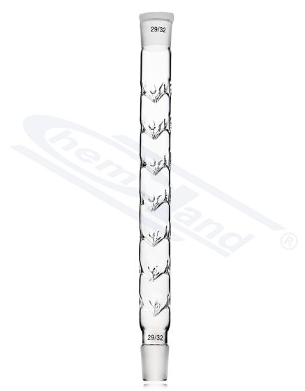 Vigreux kolonnas modelis 1200 efektīvais garums 300 mm, kopējais garums 460 mm, 2 x 29/32Chemland