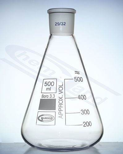 kolba ar konisku šauru kaklu NS. 45/40 tilpums 03000ml GLASSCO