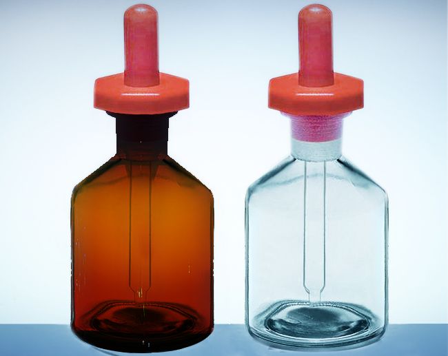 pilienu pudele ar pipeti angļu tipa 030ml dzintara krāsā