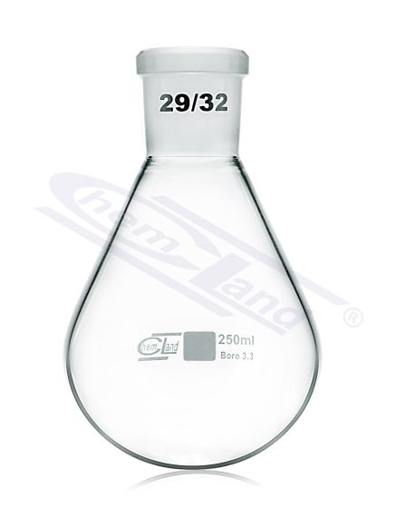 Iztvaicēšanas kolba bumbiera formas 00100ml NS 29/32 CH