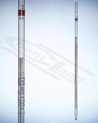 graduēta pipete CZECH 5 klases AS Schellbach sloksne
