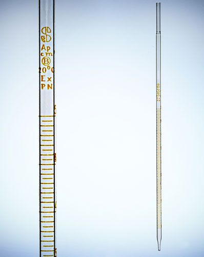 mērīšanas pipete brūna graduācija cl.B 0,5ml 0 CHEMLAND