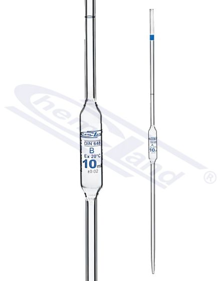 vienreizēja mērīšanas pipete 005ml cl B CHEMLAND BLUE SCALE