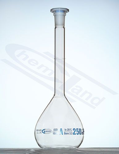 mērkolba ar A klases partijas sertifikātu 0050ml GLASSCO WS 14/23