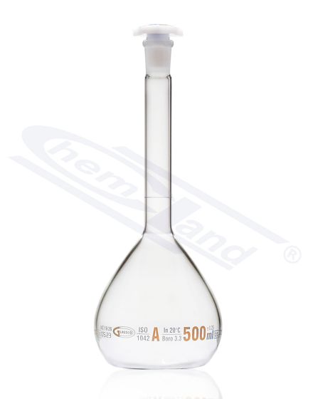 mērkolba ar partijas sertifikātu, brūnā skala A klases 0010ml 10/19
