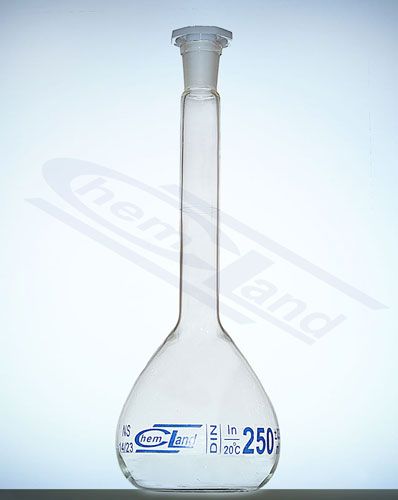 mērkolba cl.B 0025ml 10/19 CHEMLAND - zila graduācija