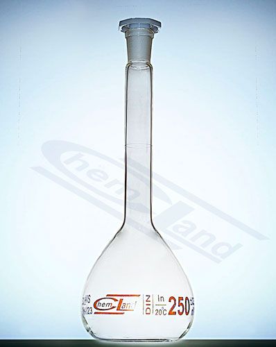 mērkolba cl.B 0025ml brūna grad. 12/21 CHEMLAND